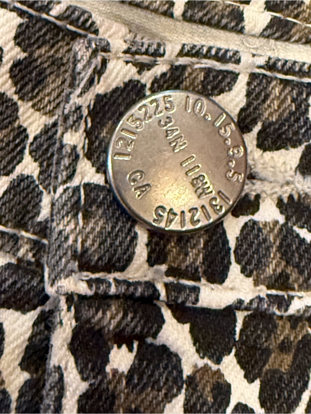 New Current Elliott Sz 28 Snow Leopard The Fling High Rise Straight Leg Jeans - Picture 4 of 7